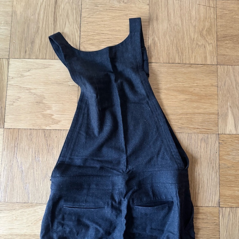 Club Monaco Wool Jumpsuit Overalls Gray Size 6 Sleeveless Long Pant - Picture 4 of 12